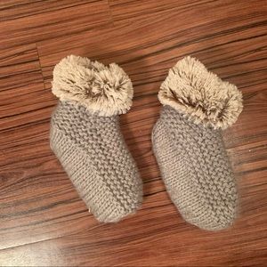 Fuzzy Knit Sock Booties!!